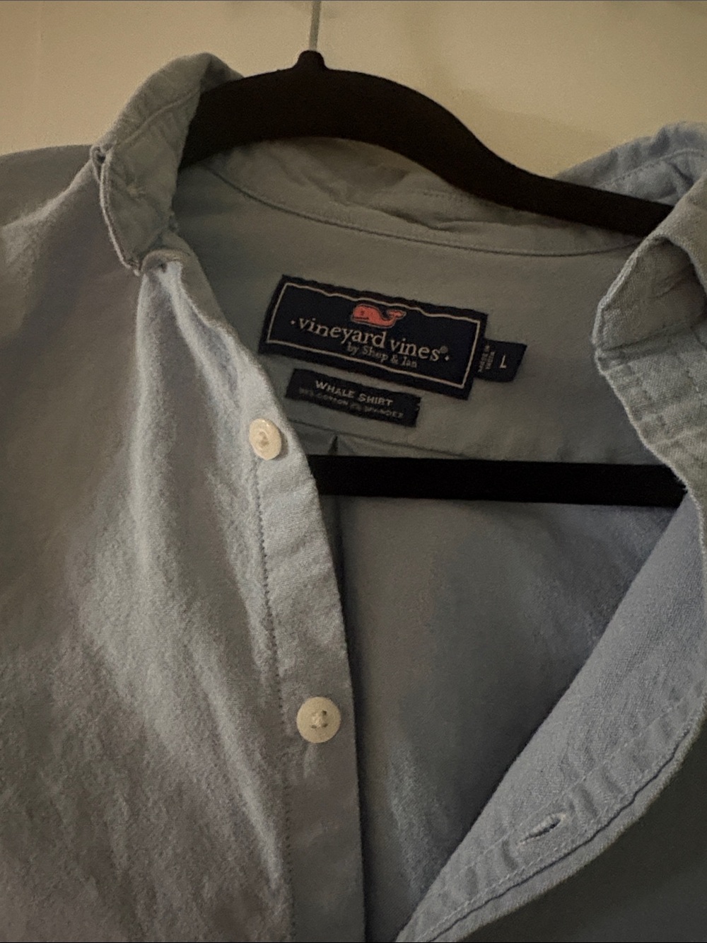 Vineyard Vines Pale Blue Button-Down Whale Shirt